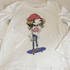 NWT Girls size XL-14 long-sleeve T-shirt